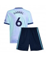 Arsenal Gabriel Magalhaes #6 Alternativní dres pro děti 2024-25 Krátký Rukáv (+ trenýrky)